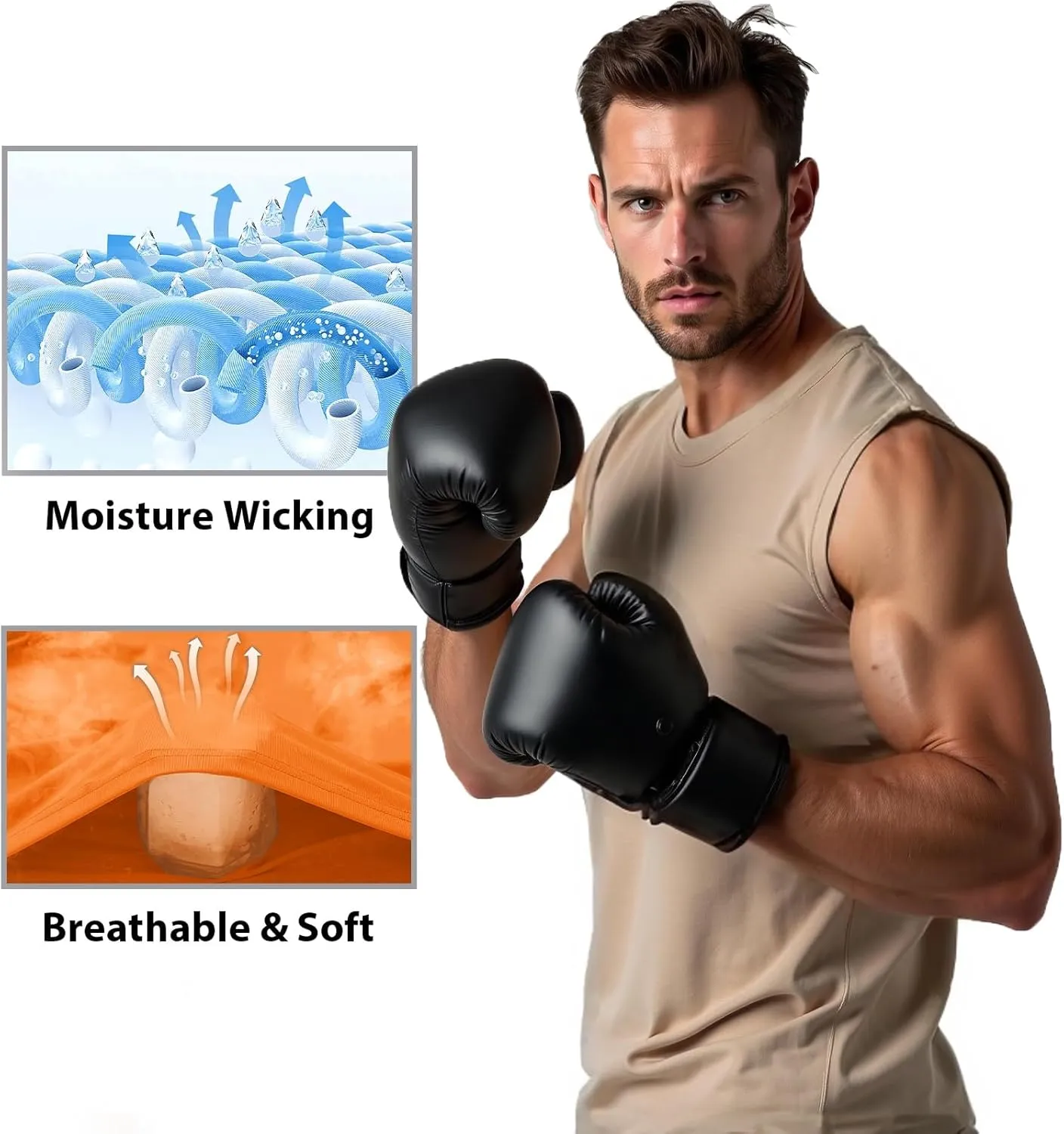 MAGNIVIT Men's Cotton Tank Top Workout Gym Moisture Wicking T Shirts Muscle Athletic Sleeveless Summer Tops