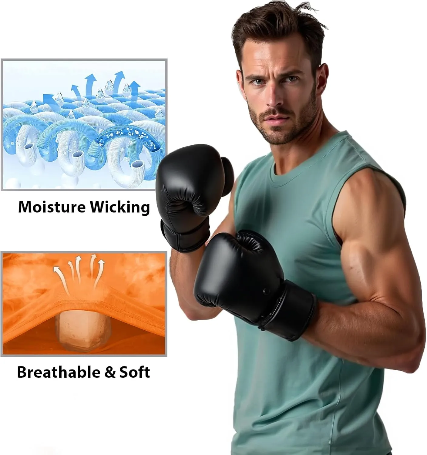 MAGNIVIT Men's Cotton Tank Top Workout Gym Moisture Wicking T Shirts Muscle Athletic Sleeveless Summer Tops