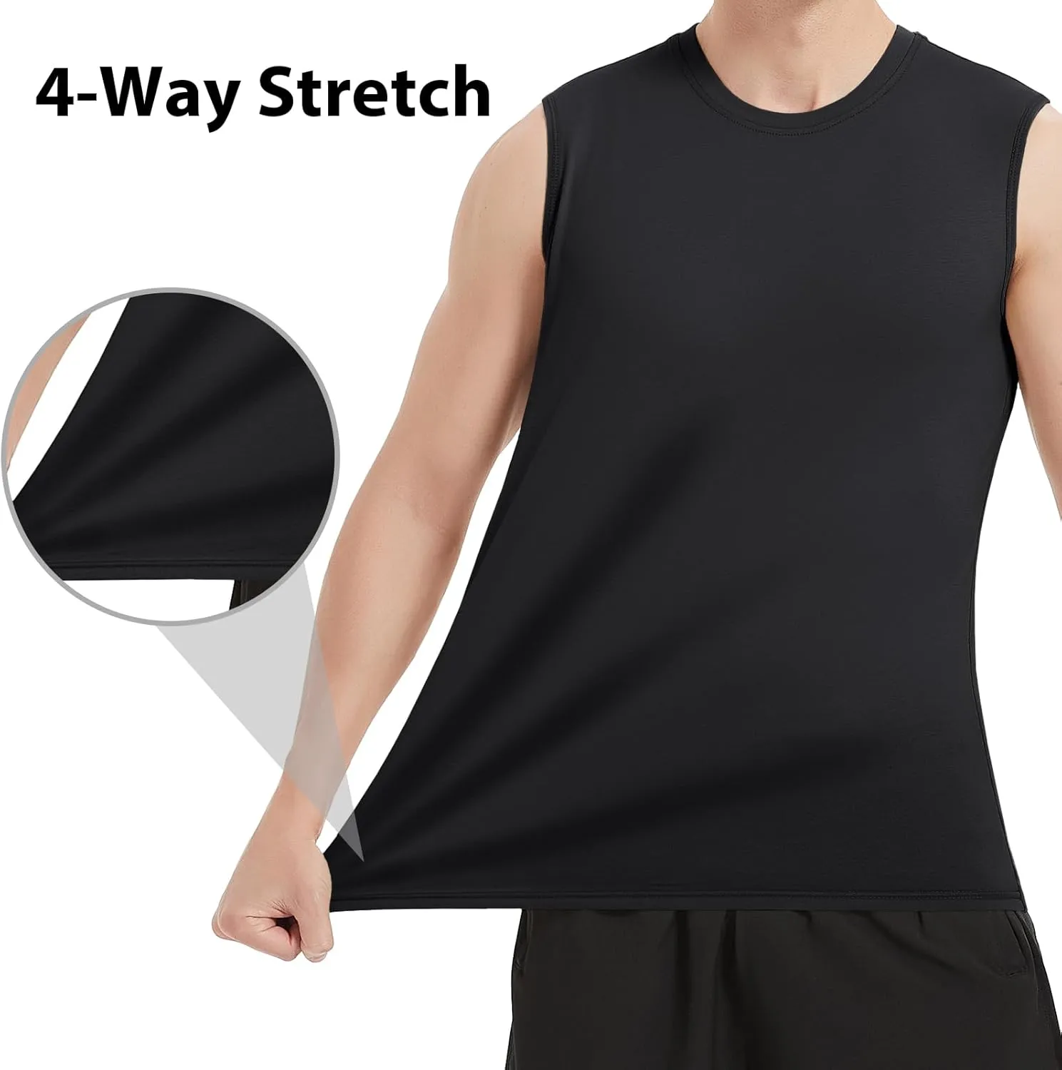 MAGNIVIT Men's Cotton Tank Top Workout Gym Moisture Wicking T Shirts Muscle Athletic Sleeveless Summer Tops