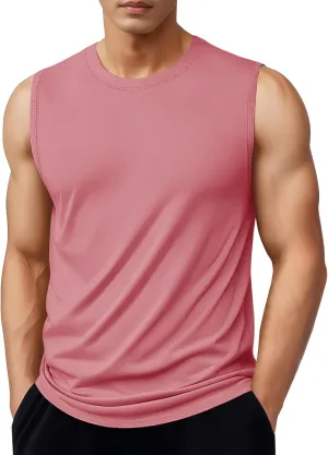 MAGNIVIT Men's Cotton Tank Top Workout Gym Moisture Wicking T Shirts Muscle Athletic Sleeveless Summer Tops