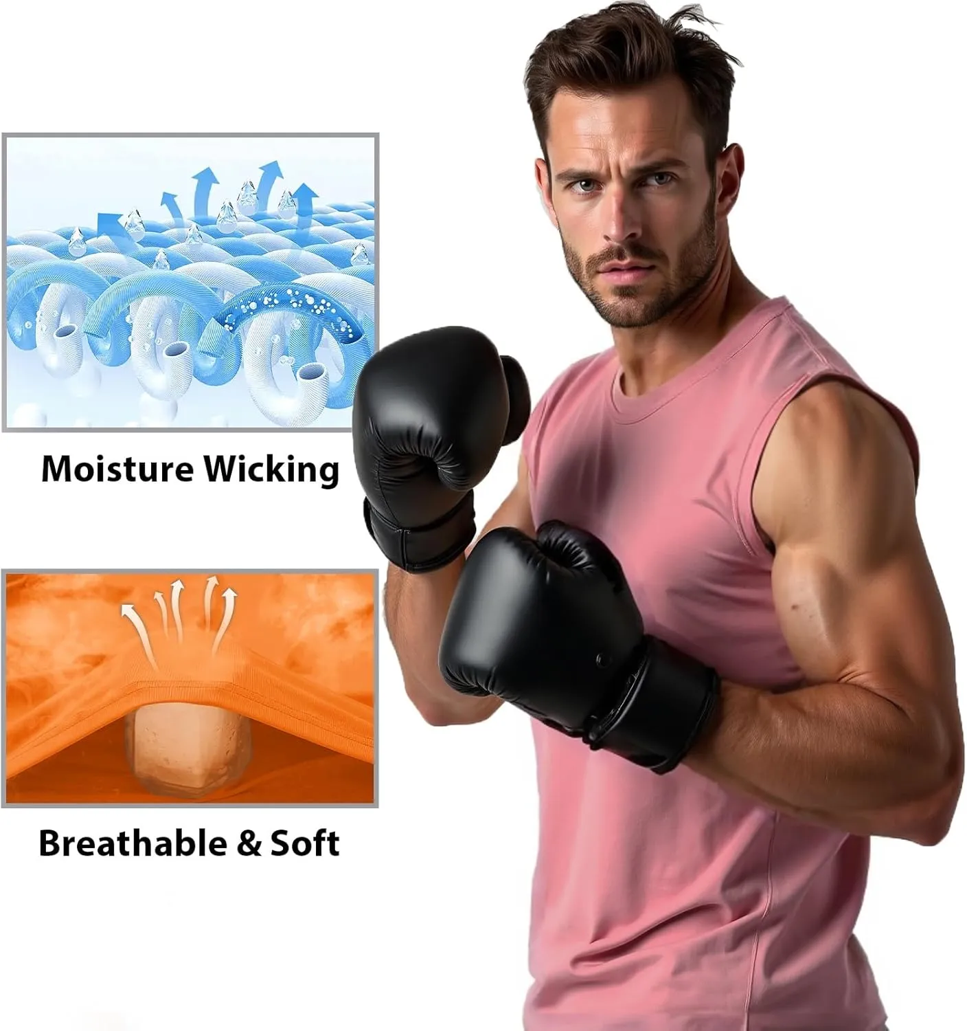 MAGNIVIT Men's Cotton Tank Top Workout Gym Moisture Wicking T Shirts Muscle Athletic Sleeveless Summer Tops