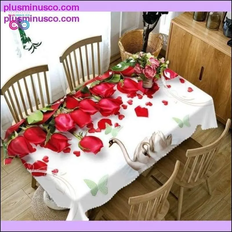 Meijuner New Year Christmas Tablecloth Kitchen Dining Table