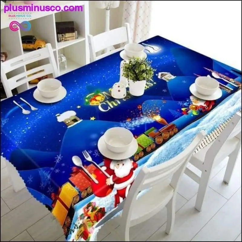 Meijuner New Year Christmas Tablecloth Kitchen Dining Table