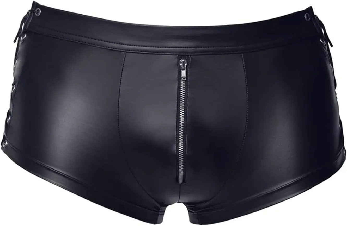 Mens Leather Underwear With Straps Performance Clothes Mens Faux Leather Underwear