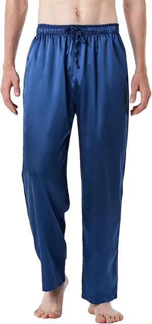 Men's Loose Fit Drawstring Comfort Yoga Pants Straight Leg Solid Indoor Trousers Elastic Waist Baggy Sweatpants