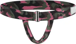 Men's Sexy Open Front Underwear Soft Comfortable Briefs Men's Sexy Panties Lingerie Hollow Thong Brief Underpants Pink