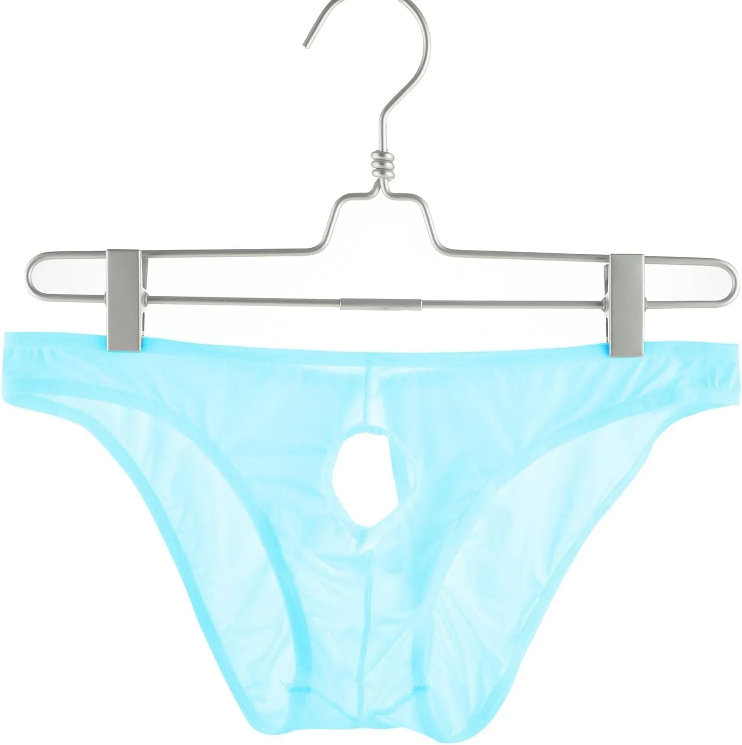 Men's Sexy Open Front Underwear Soft Comfortable Briefs Men's Sexy Panties Lingerie Hollow Thong Brief Underpants