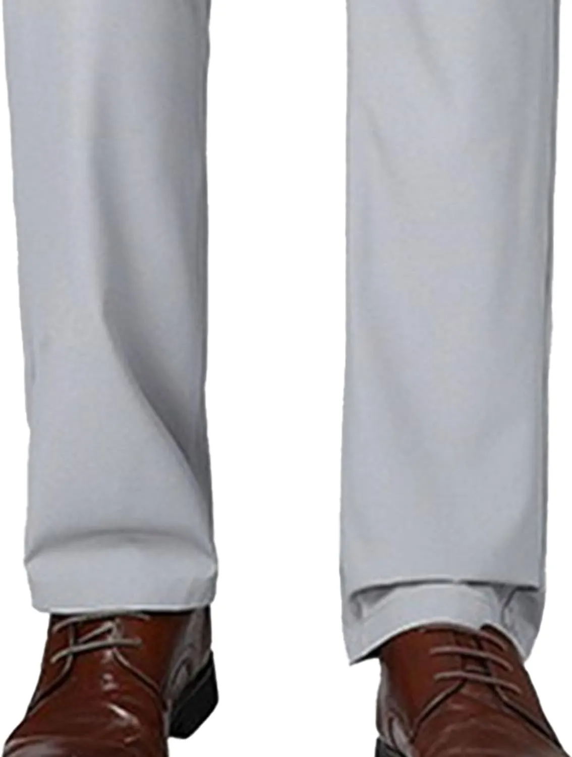Men's Stretch Casual Straight Leg Dress Pants Drawstring Elastic Waist Solid Trousers Quick Dry Summer Outdoor Pants