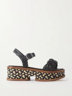 Michael braided raffia sandals