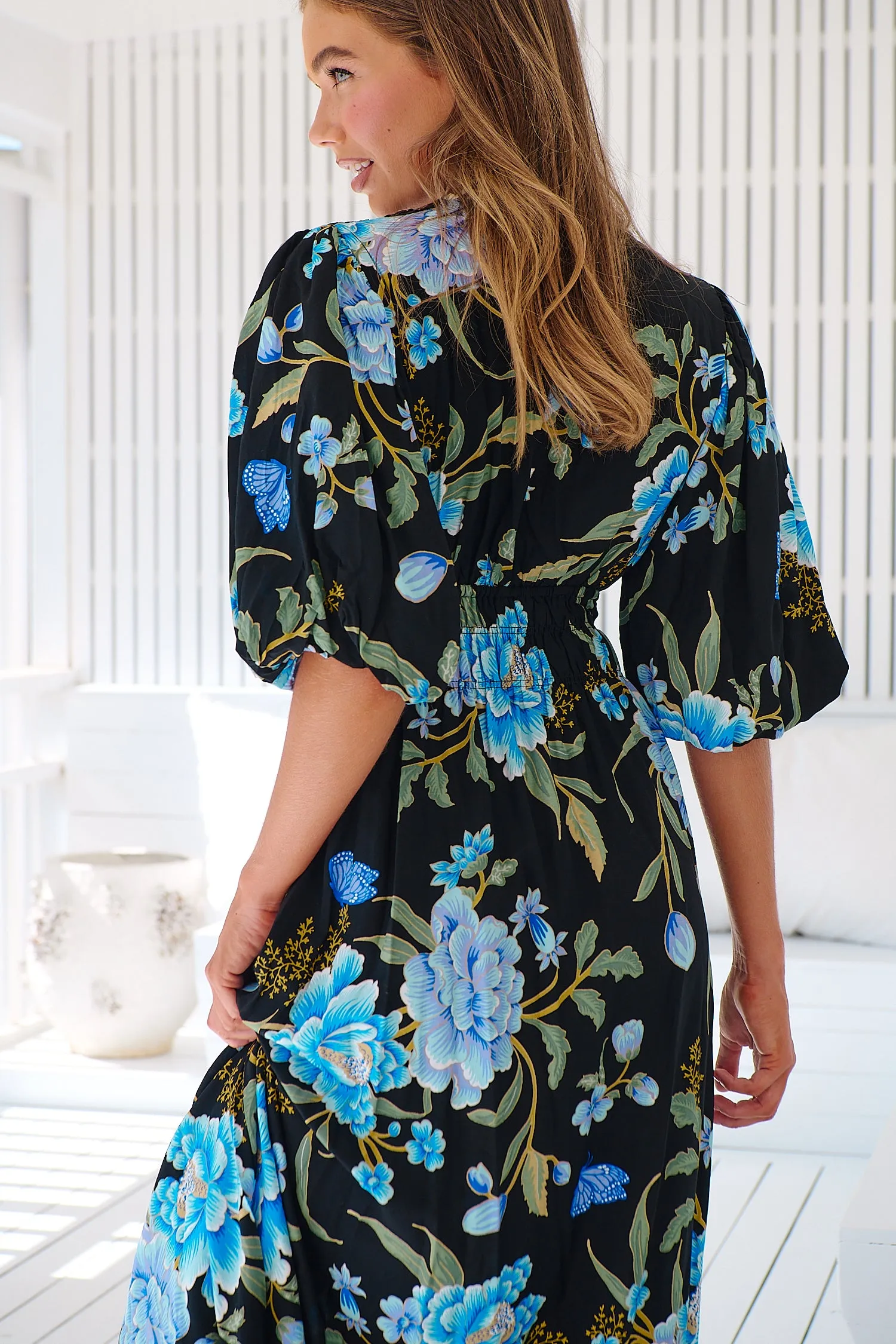 MIDNIGHT SAPPHIRE SONYA MAXI DRESS