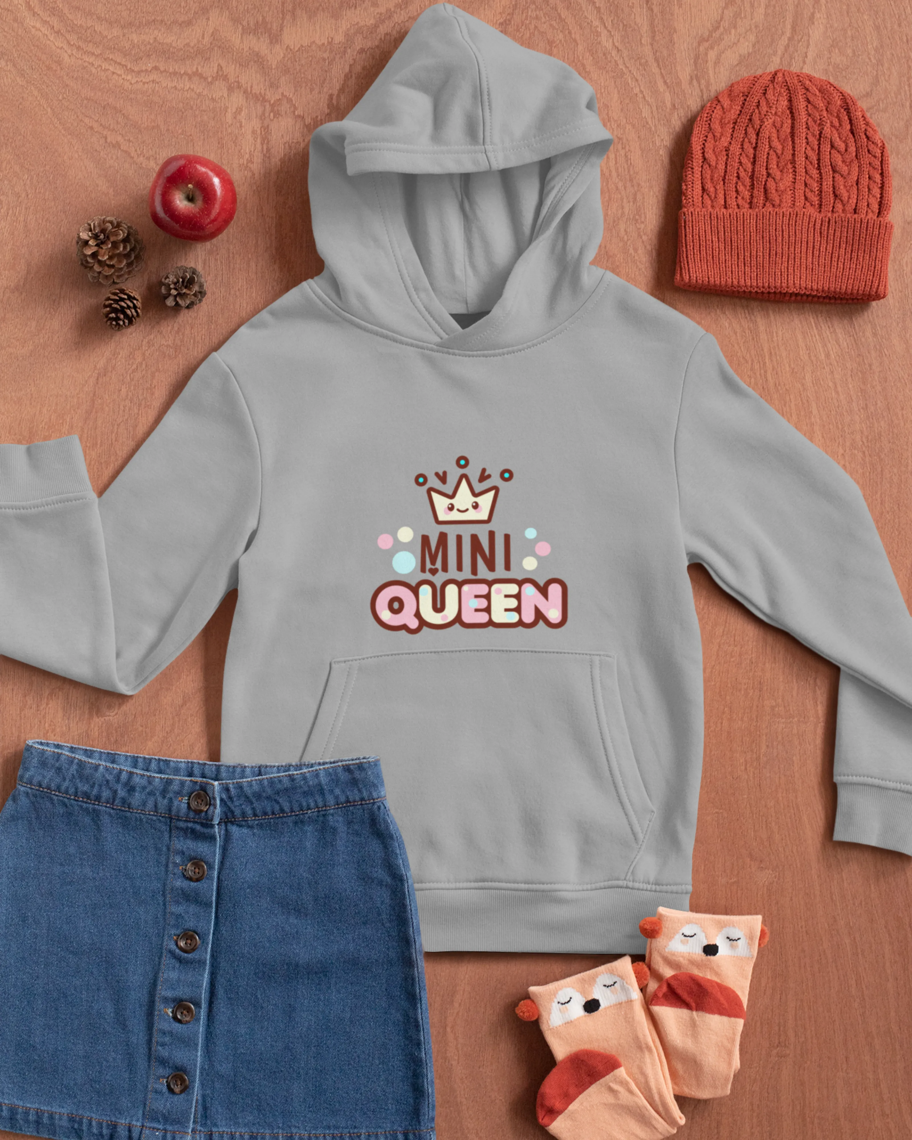 Mini Queen - Kids Hoodies for Girls