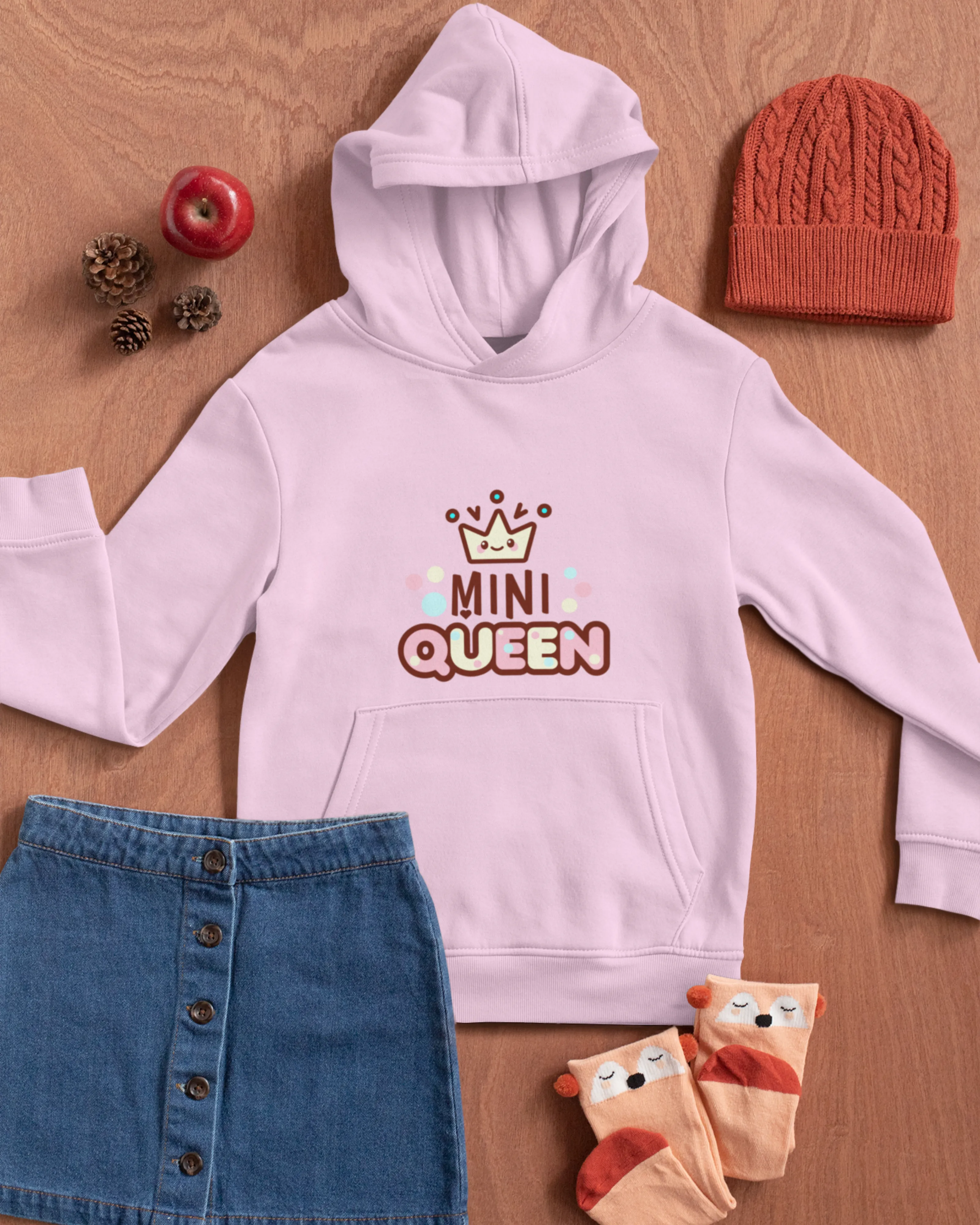Mini Queen - Kids Hoodies for Girls