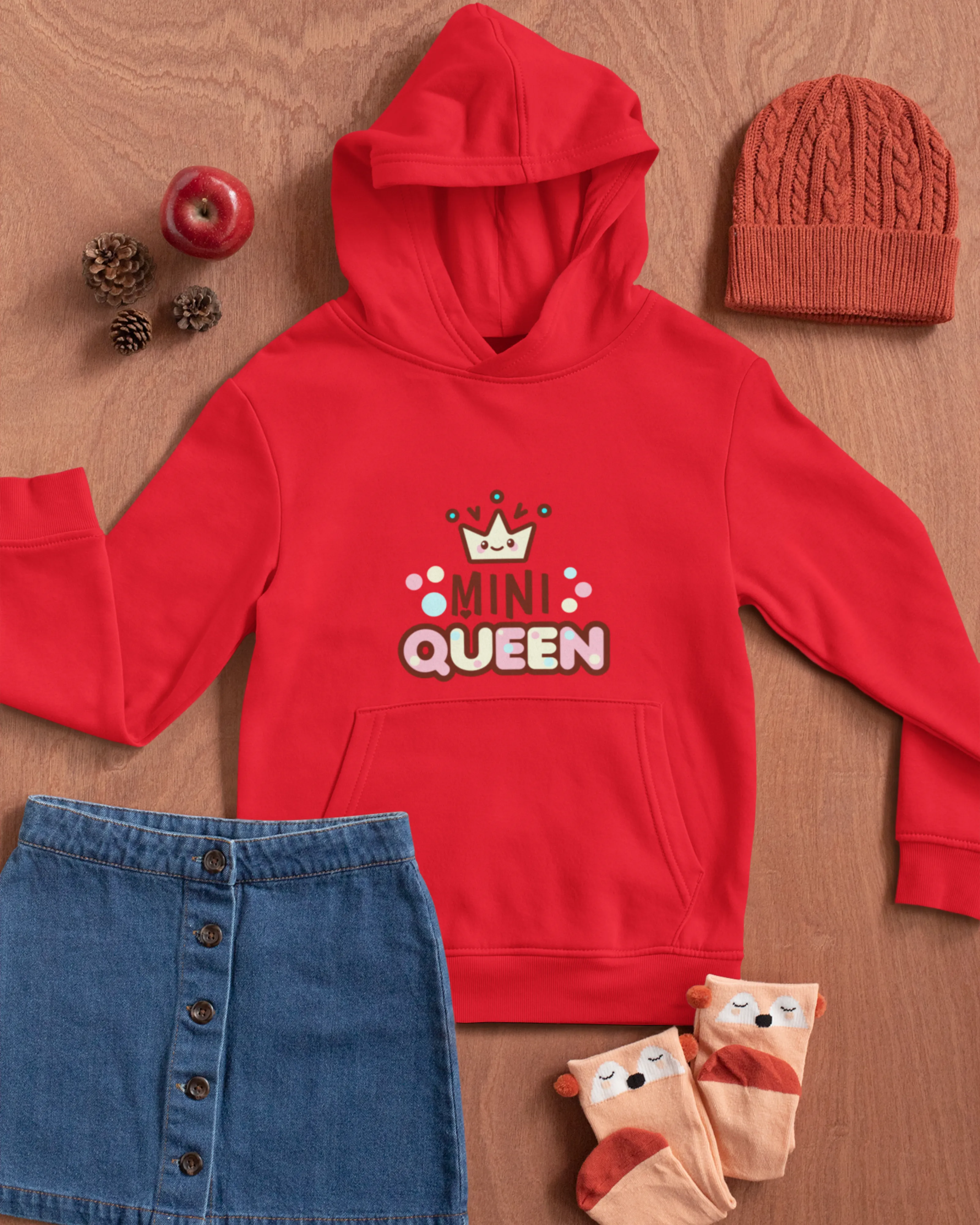 Mini Queen - Kids Hoodies for Girls