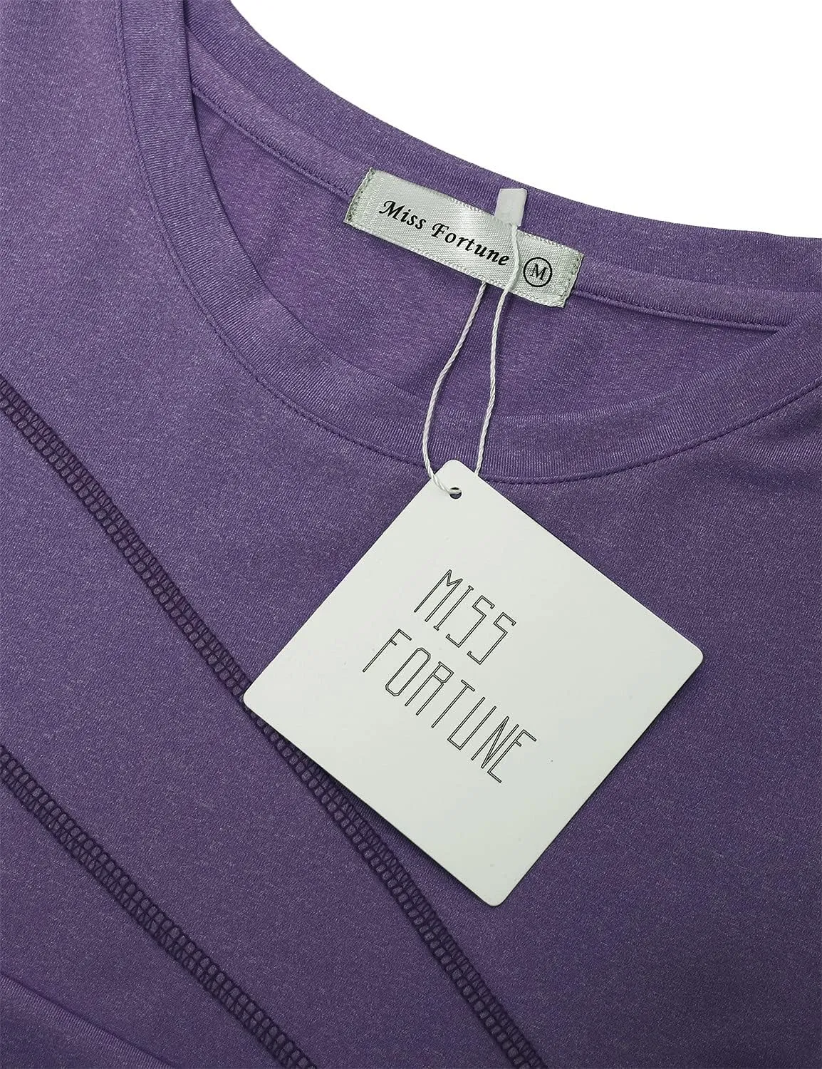 MISS FORTUNE Women's Exercise Tops for Yoga Hiking Running Gym, Moisture Wicking Ladies Workout Clothes, Women Active Shirts