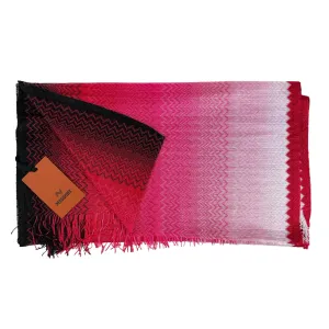 Missoni Scarf Pink Magenta Chevron Design - Women Designer Shawl SALE
