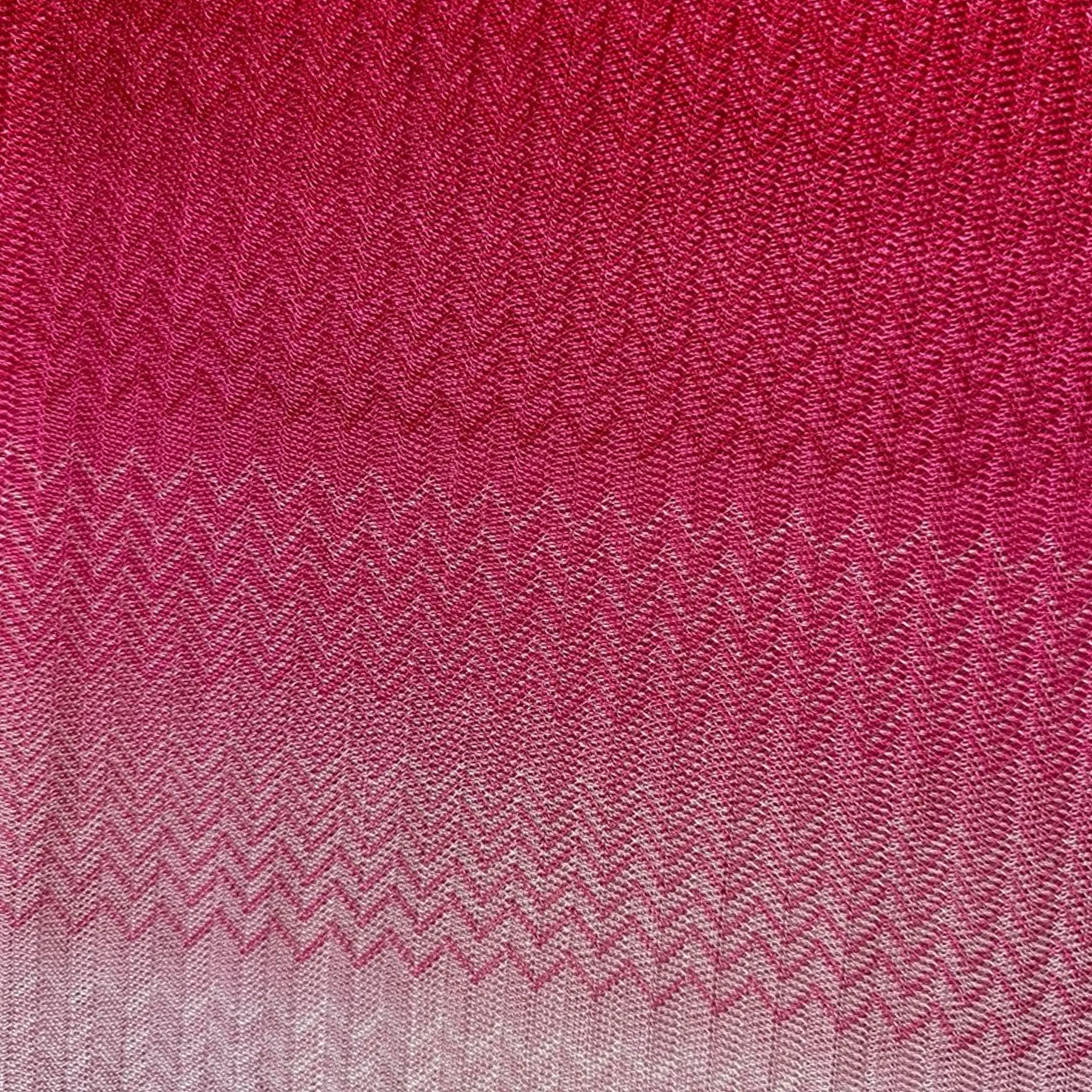 Missoni Scarf Pink Magenta Chevron Design - Women Designer Shawl SALE