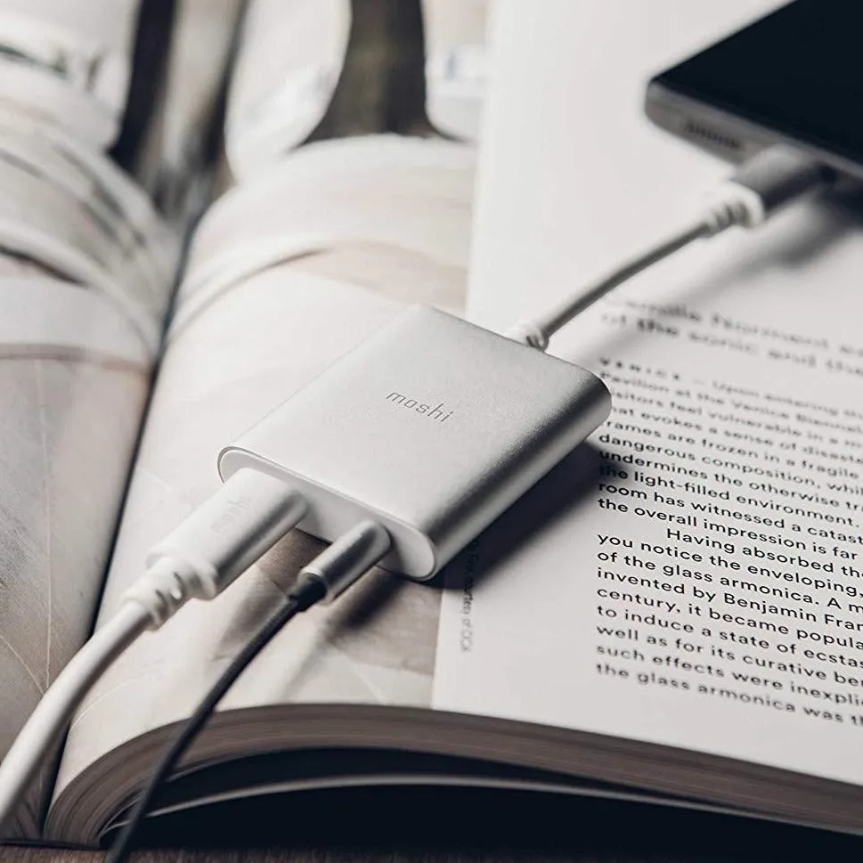 MOSHI USB-C Digital Audio Adapter with Charging