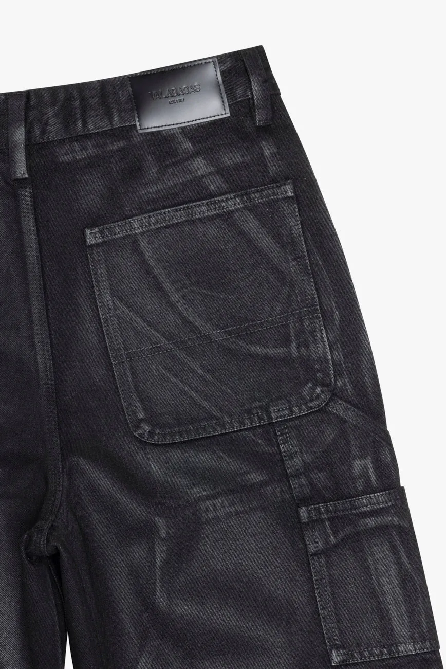 Mr.Straight Black Wash Waxed