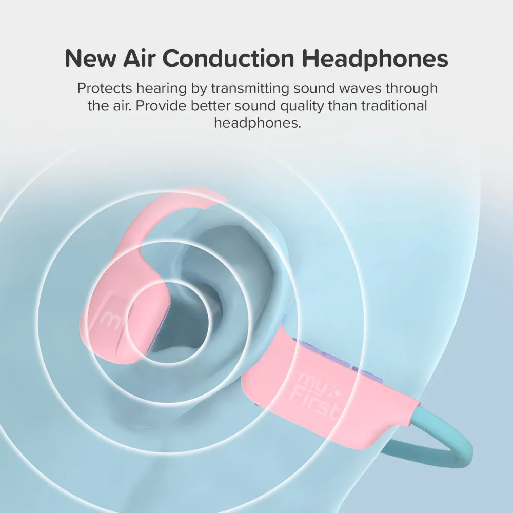 MYFIRST Headphones AirWaves Wireless Pink