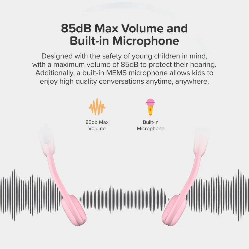 MYFIRST Headphones AirWaves Wireless Pink