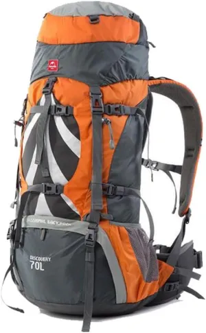 Naturehike 70 5L Lightweight Hiking Backpack, Tear-resistant Fabrics-Light CR Carrying System-Comfortable Weight-Bearing(Orange)