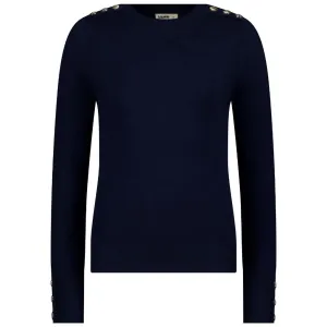 Nicki Women's Knit Crew Sweater - French Navy