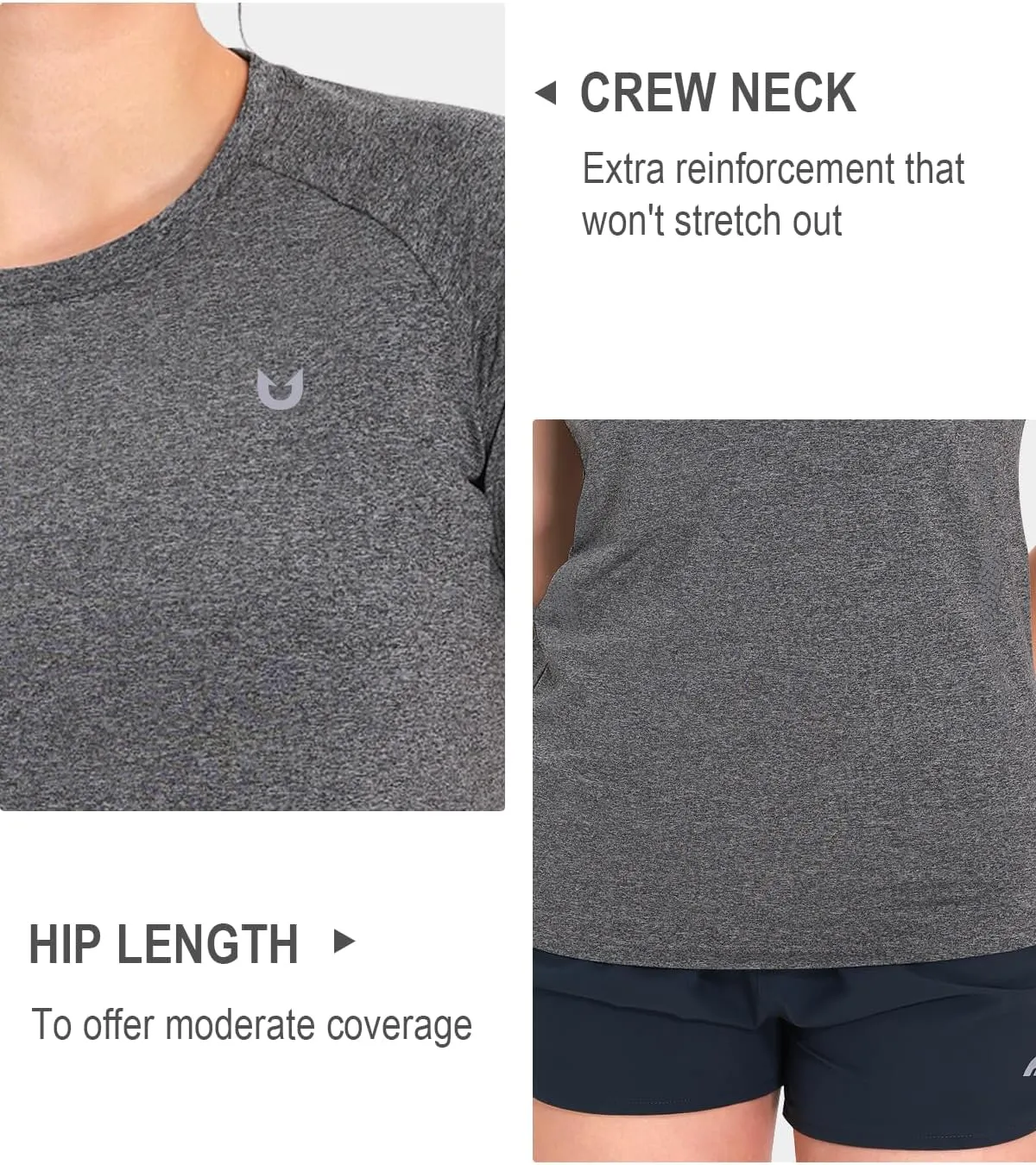 NORTHYARD Women's Short Sleeve Athletic Running Workout Shirts Lightweight Quick Dry Rash Guard Tops Shirts Moisture Wicking