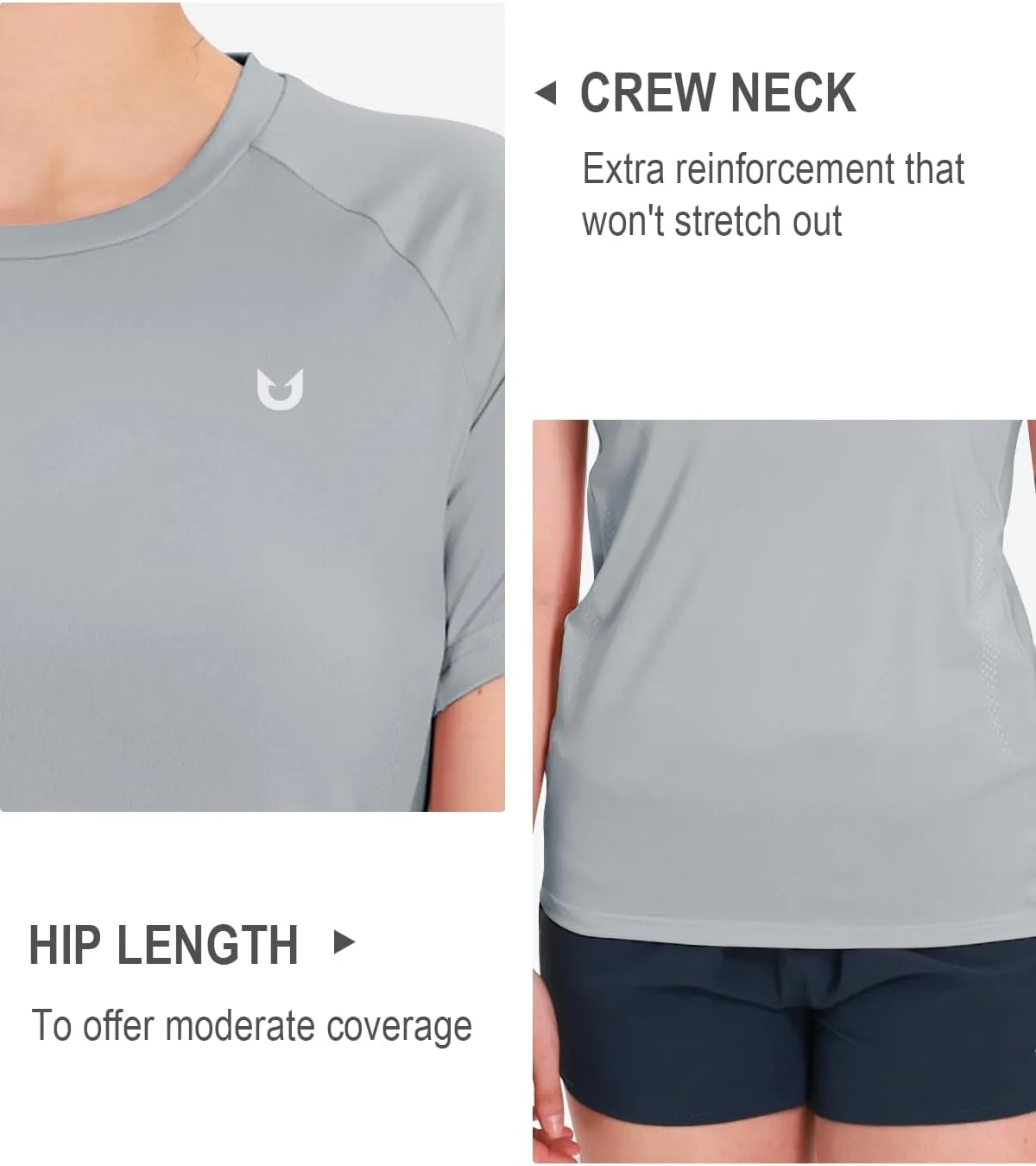 NORTHYARD Women's Short Sleeve Athletic Running Workout Shirts Lightweight Quick Dry Rash Guard Tops Shirts Moisture Wicking