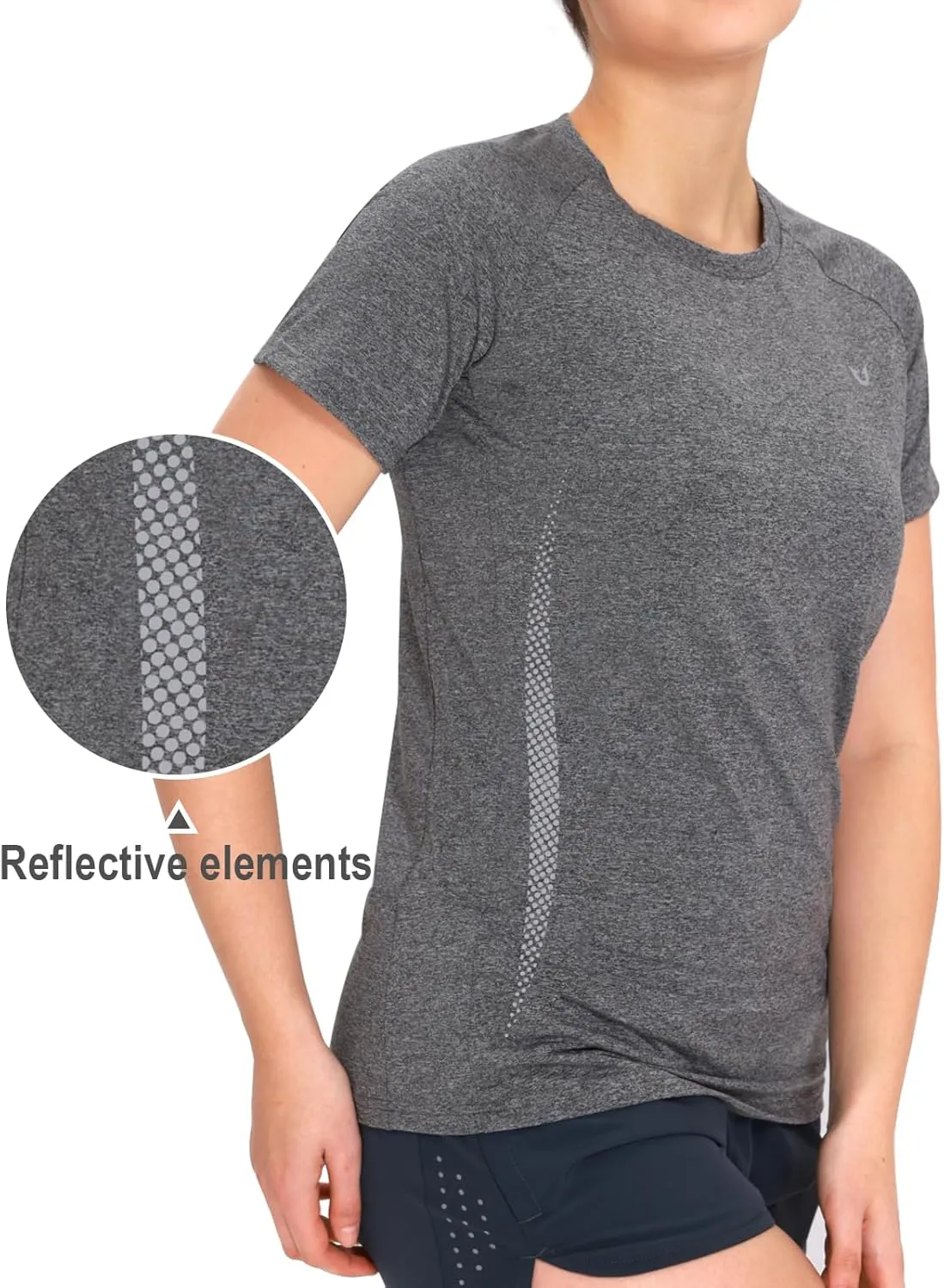 NORTHYARD Women's Short Sleeve Athletic Running Workout Shirts Lightweight Quick Dry Rash Guard Tops Shirts Moisture Wicking