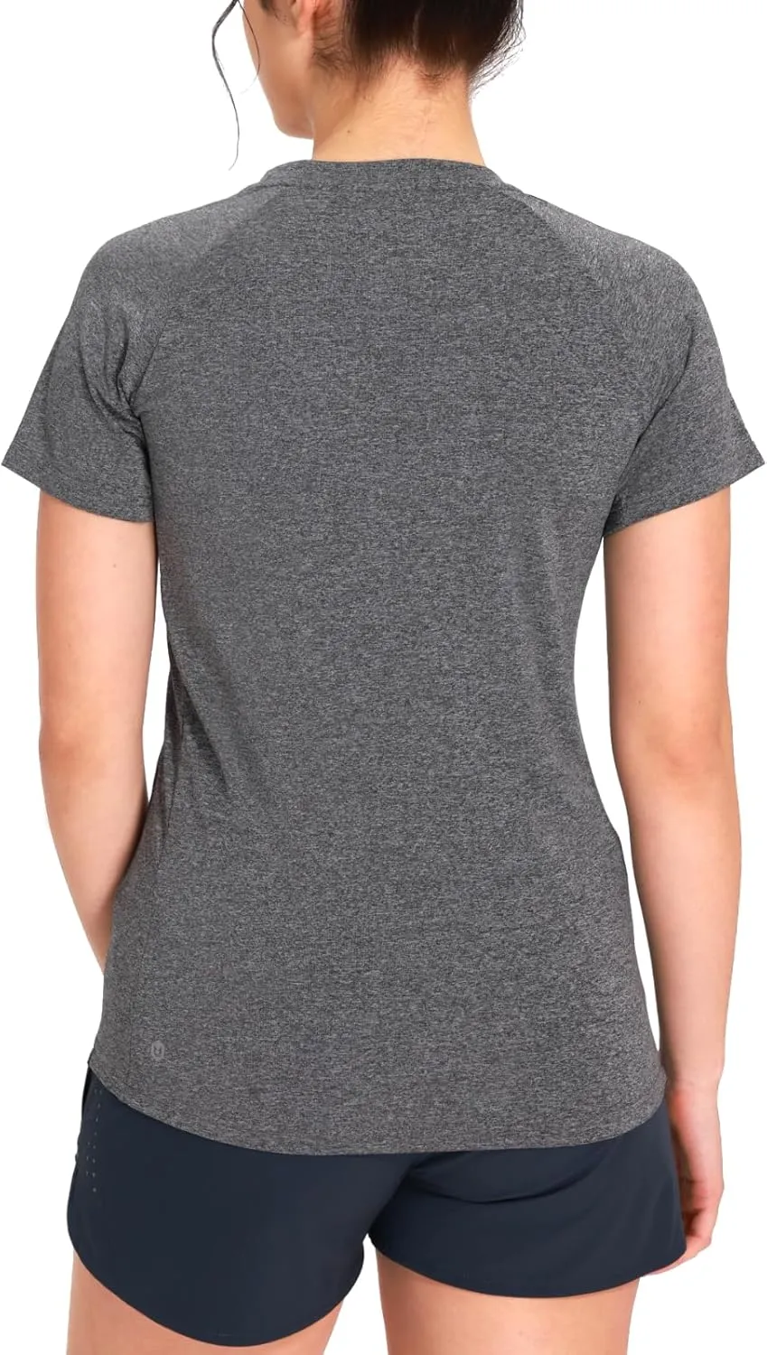 NORTHYARD Women's Short Sleeve Athletic Running Workout Shirts Lightweight Quick Dry Rash Guard Tops Shirts Moisture Wicking