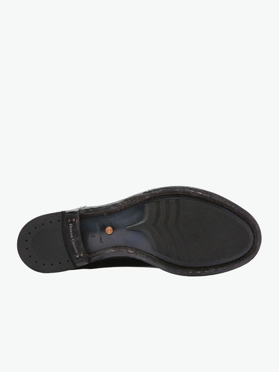 Officine Creative Anatomia Derby Leather Shoes Black