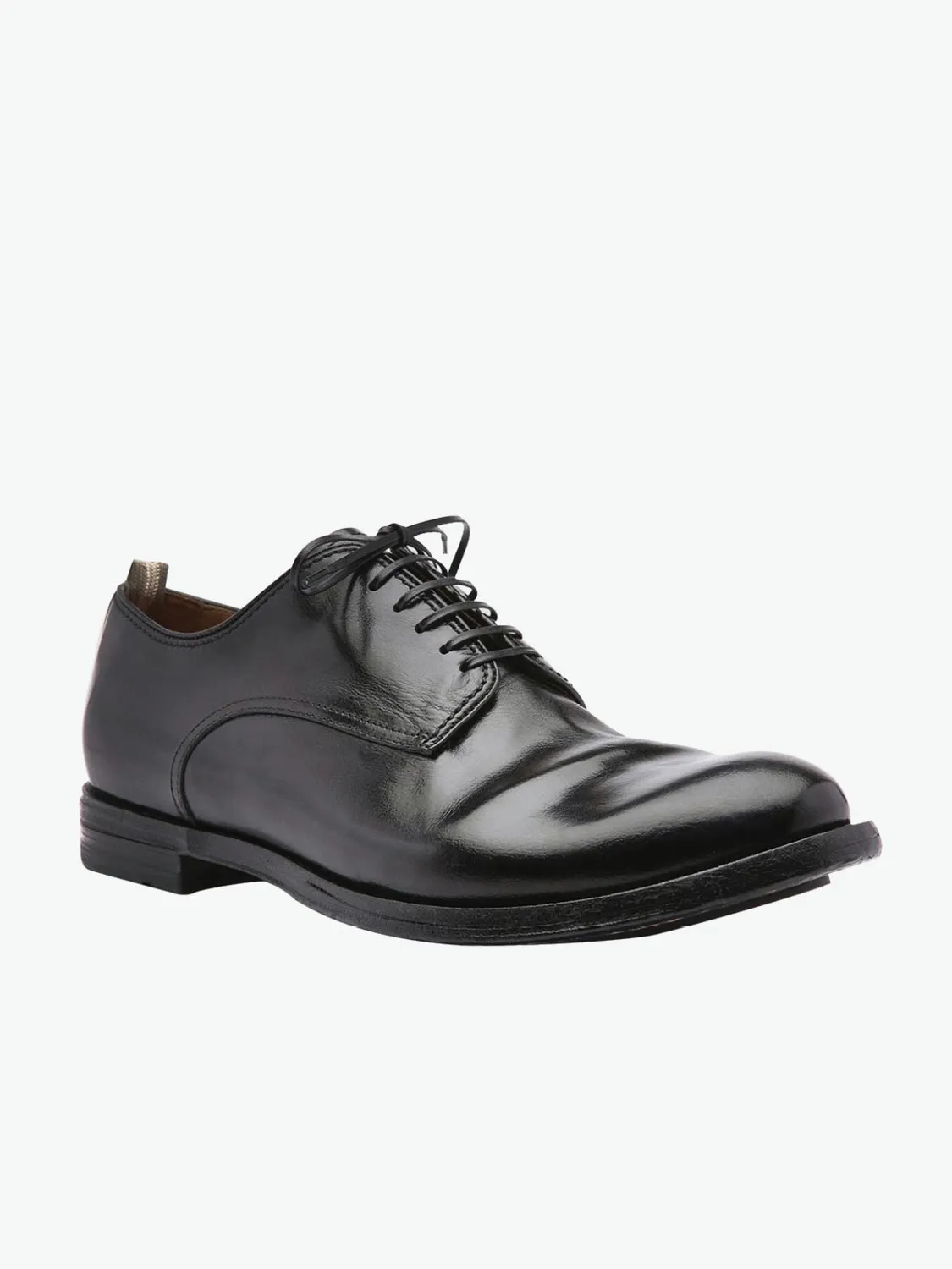 Officine Creative Anatomia Derby Leather Shoes Black