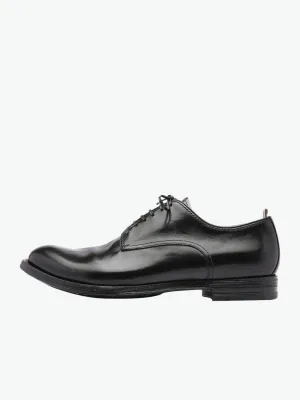 Officine Creative Anatomia Derby Leather Shoes Black