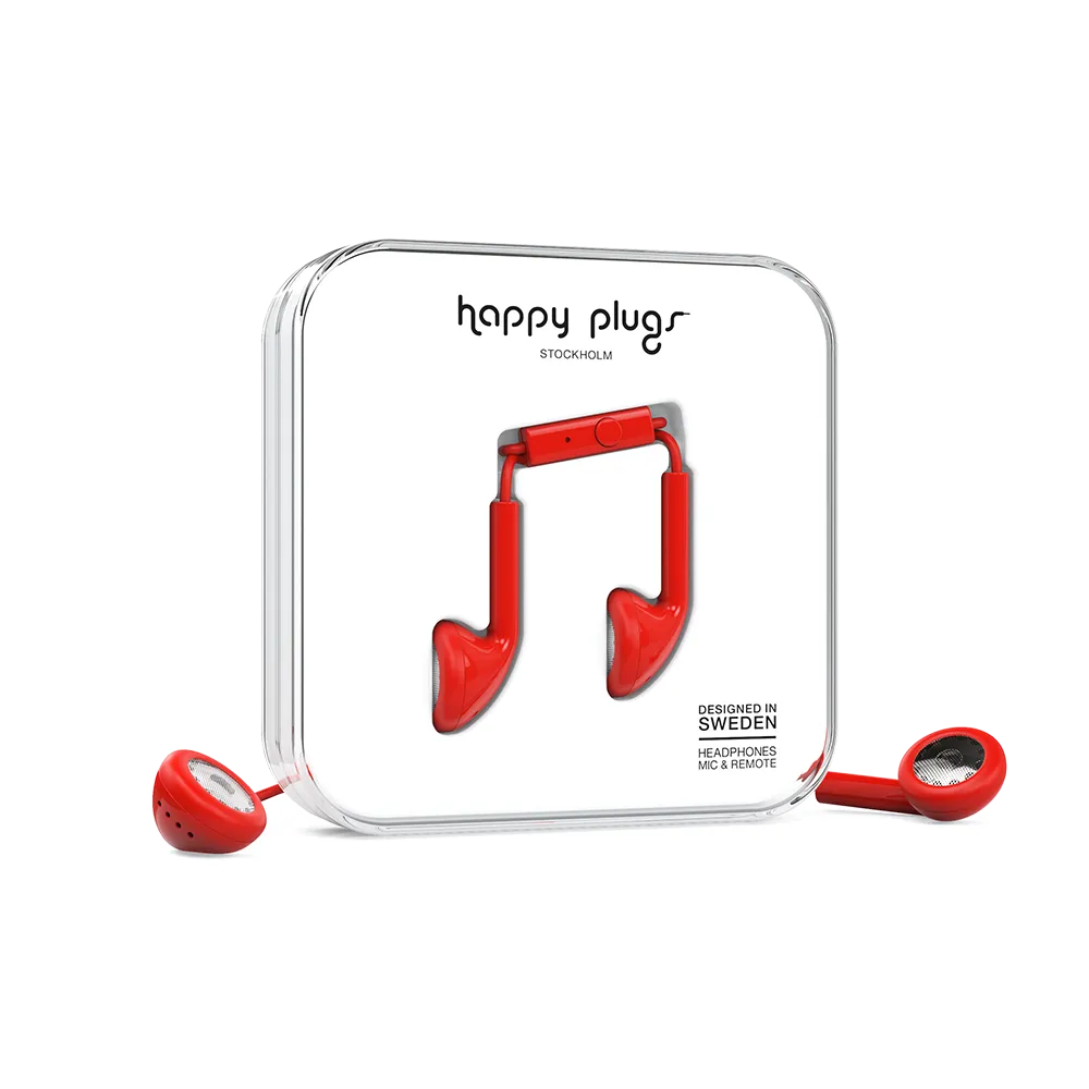 [OPEN BOX] HAPPY PLUGS Earbuds Red