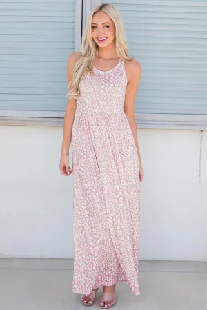 Optimal Flow Sleeveless Maxi Leopard Print Dress