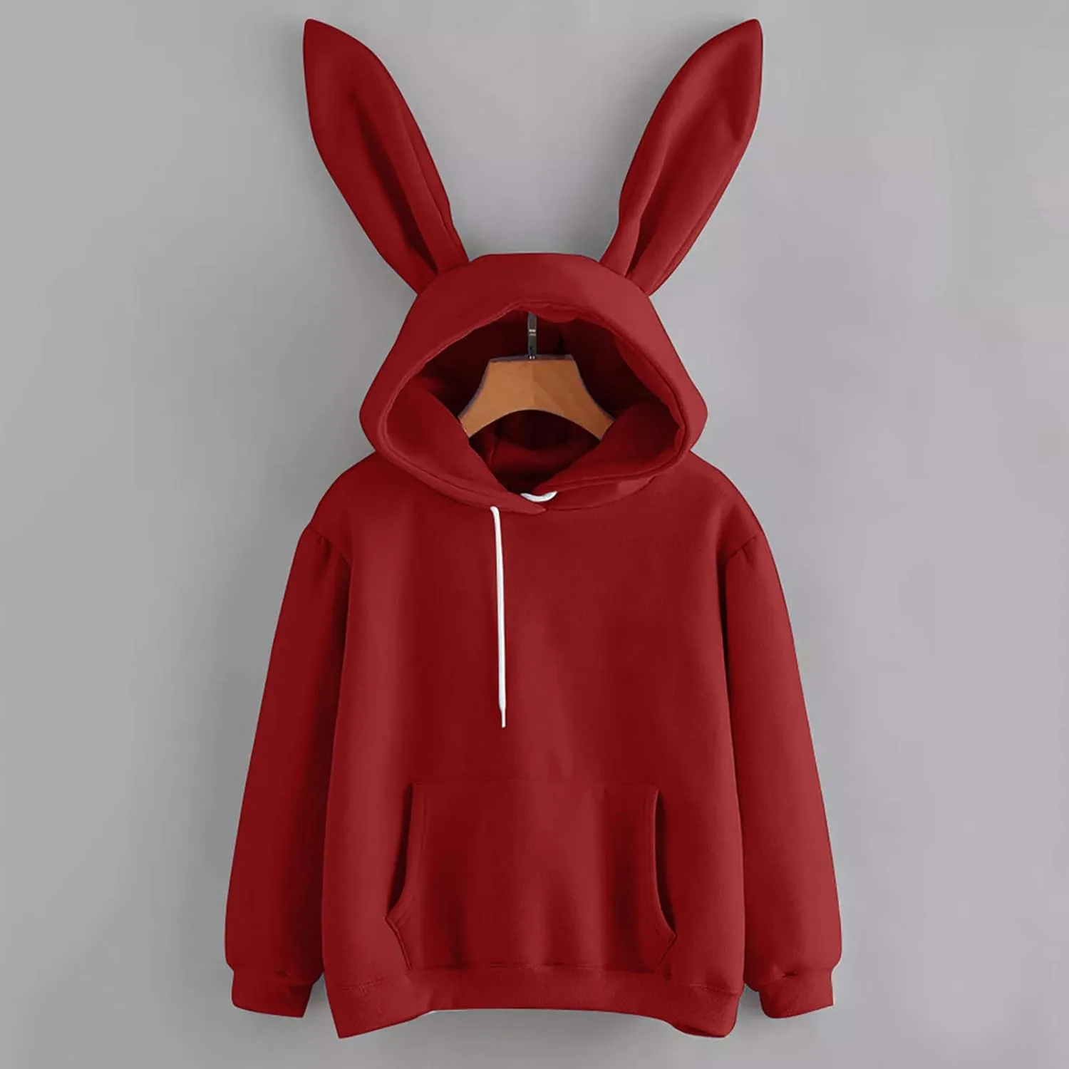 Oversized Hoodies for Teen Girls Cute Bunny Ears Hoodies Kawaii Anime Rabbit Ear Hooded Sweatshirts Teen Girl Clothes Tops