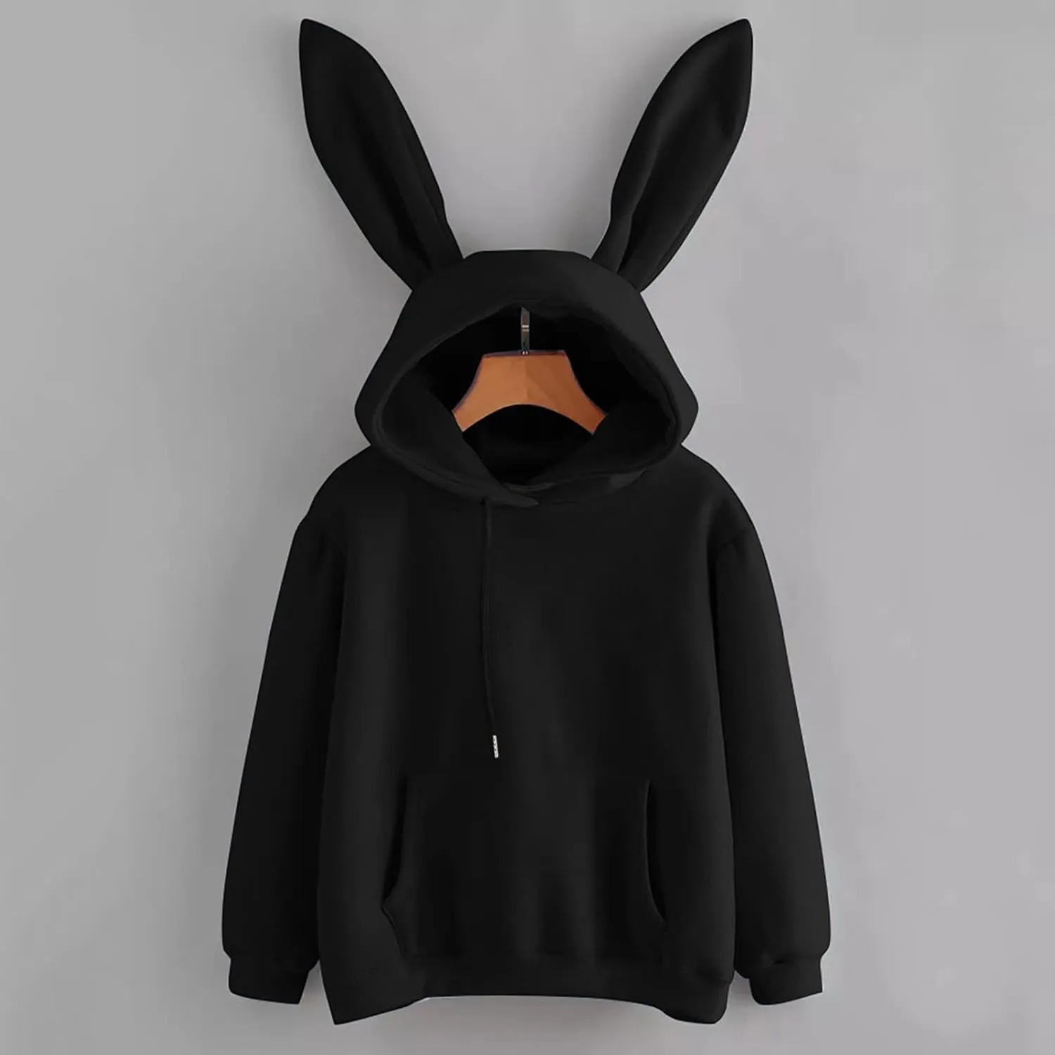 Oversized Hoodies for Teen Girls Cute Bunny Ears Hoodies Kawaii Anime Rabbit Ear Hooded Sweatshirts Teen Girl Clothes Tops