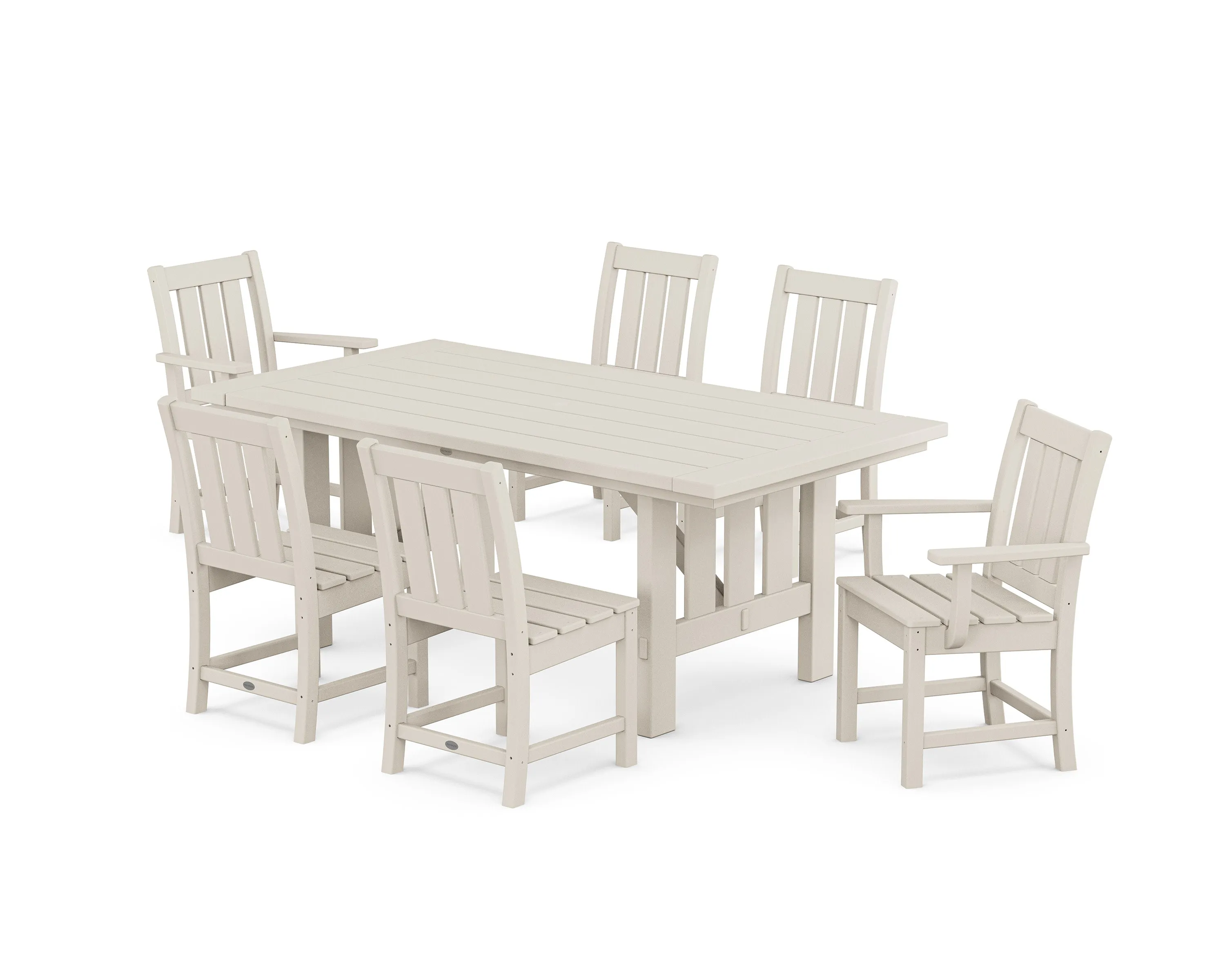 Oxford 7-Piece Dining Set with Mission Table
