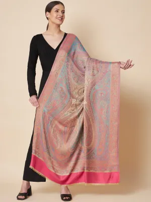 Pashtush Womens Extra Soft Bamboo Shawl, Extra Soft Jamawar Paisley Design, Multicolour