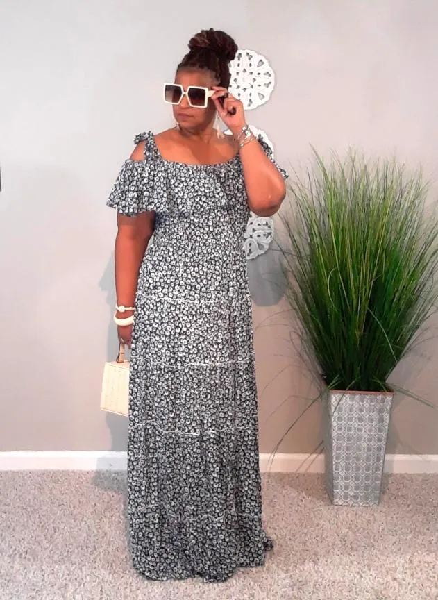 Precious Maxi Dress-Plus Size