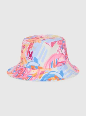 Psycho Bunny Hat - Benton Reversible Bucket Hat - Fuchsia Purple 655 - B6A323B2HT