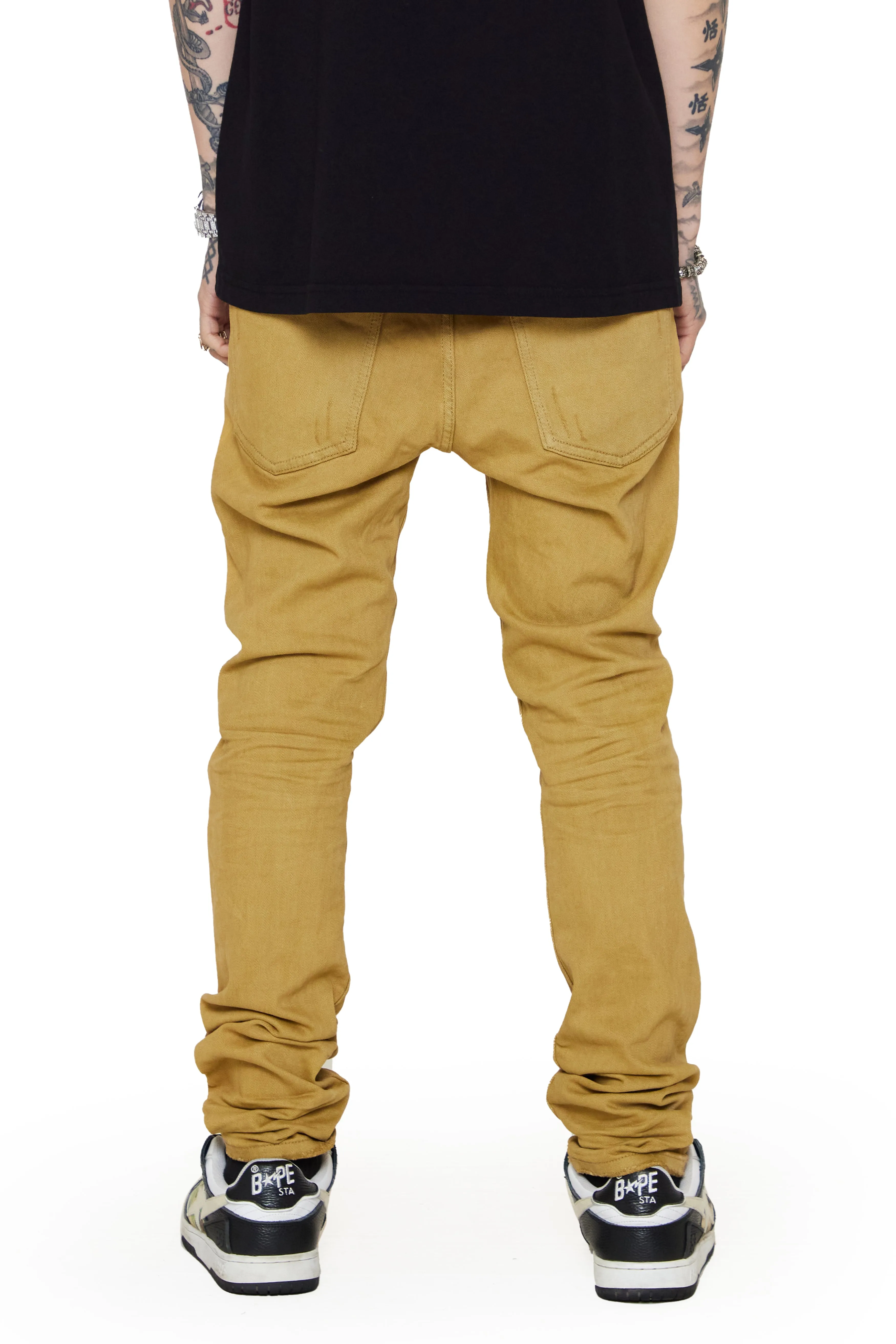 "MR CLEAN 2.0” MOCHA SKINNY JEAN