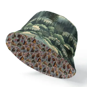 "Sarcastic Sasquatch" Series / Patriot Squatches - Double-Side Printing Bucket Hat - "If you find me offensive.."