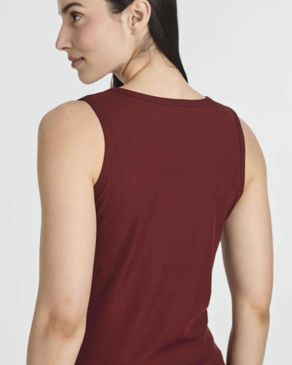 Real Essentials 5 Pack: Women's Ribbed Sleeveless Tank Top - Yoga Casual Tops
