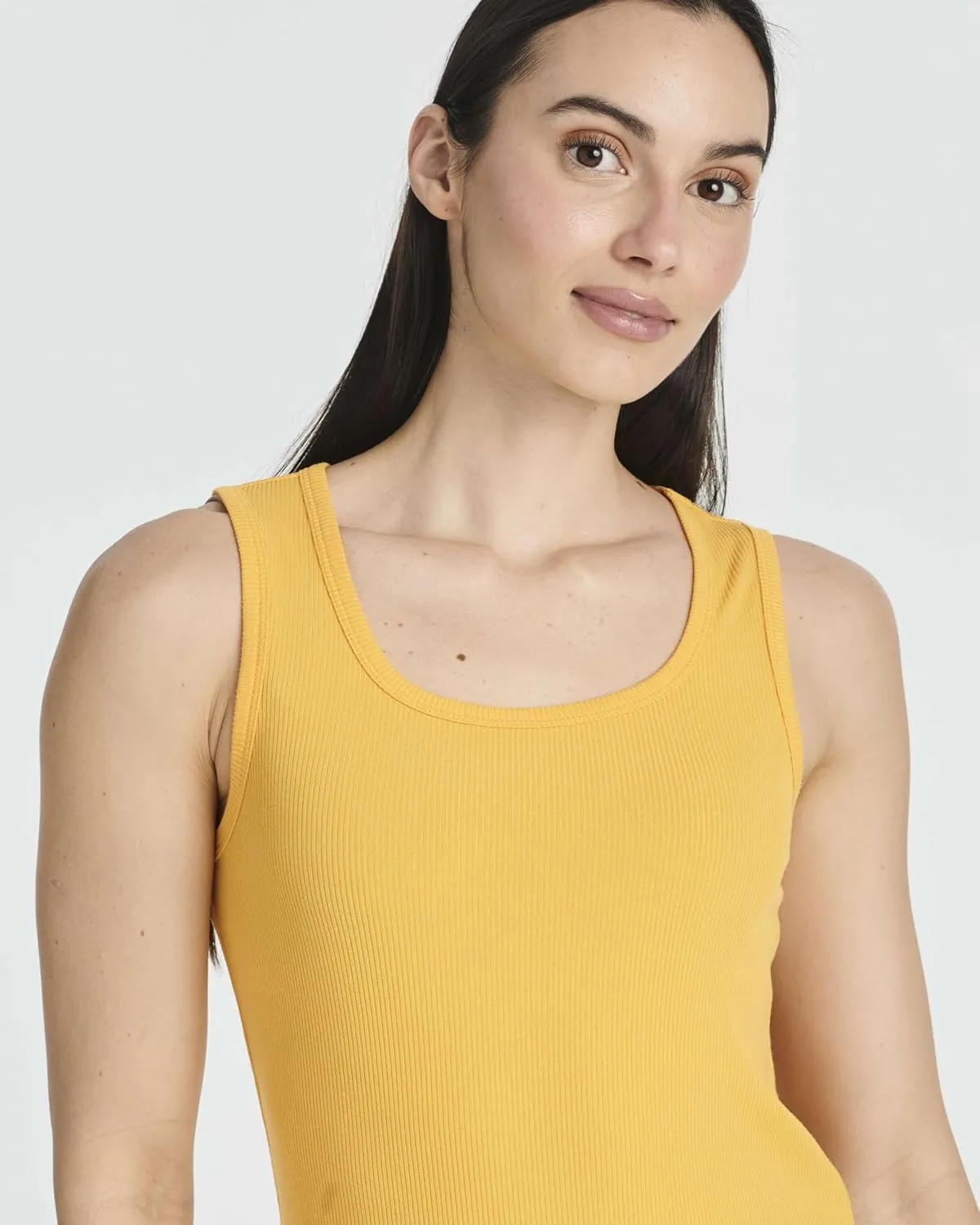 Real Essentials 5 Pack: Women's Ribbed Sleeveless Tank Top - Yoga Casual Tops