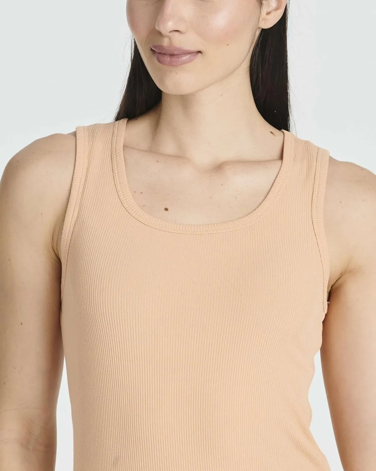 Real Essentials 5 Pack: Women's Ribbed Sleeveless Tank Top - Yoga Casual Tops