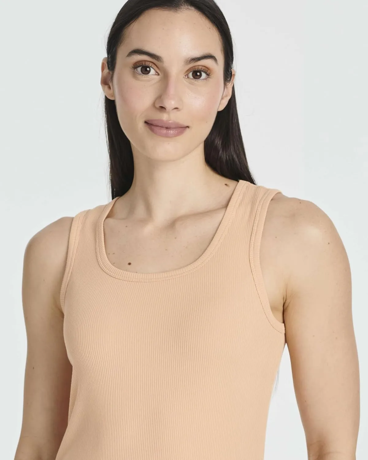 Real Essentials 5 Pack: Women's Ribbed Sleeveless Tank Top - Yoga Casual Tops