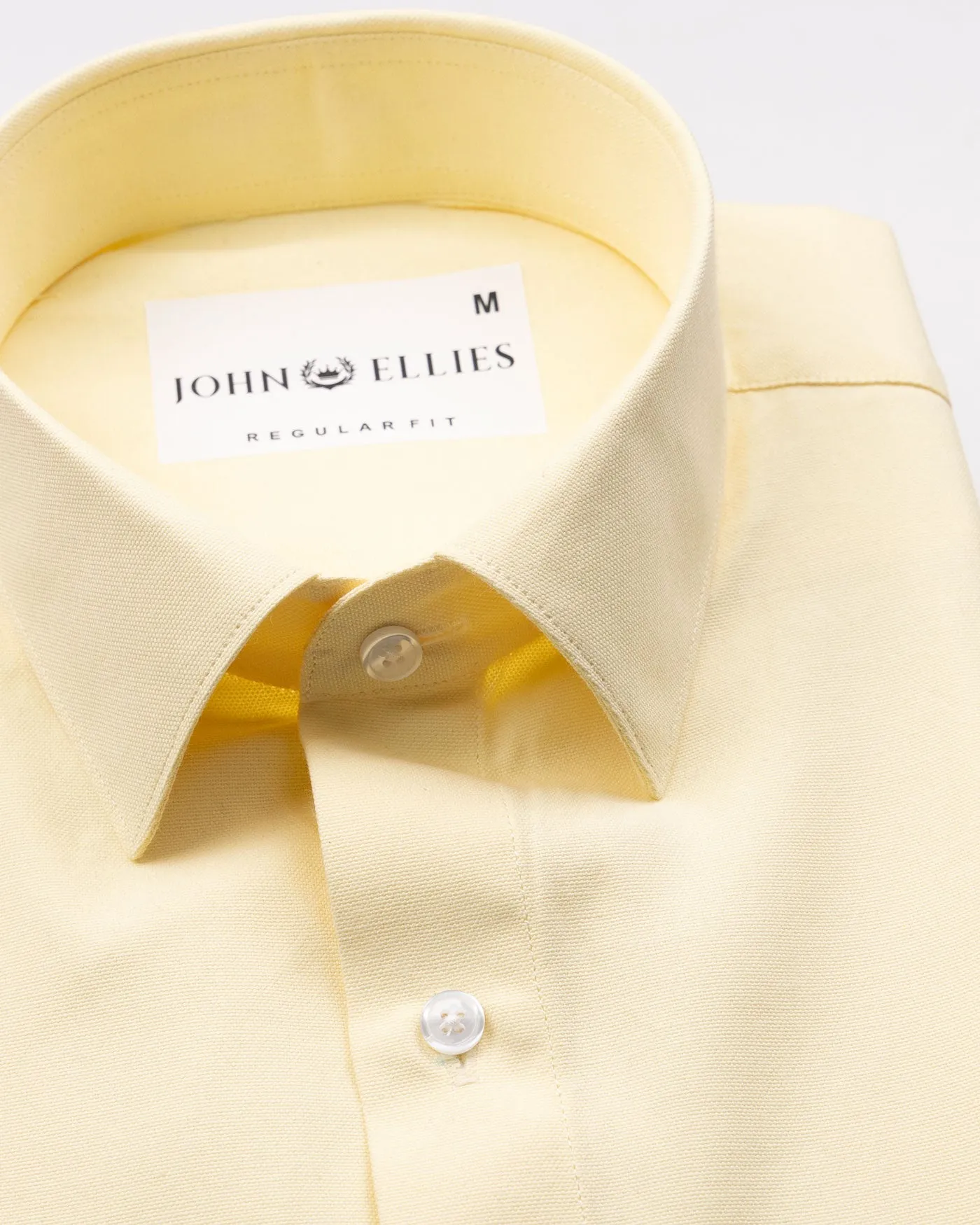 Renato Privilege Foes Yellow Plain Oxford Cotton Shirt