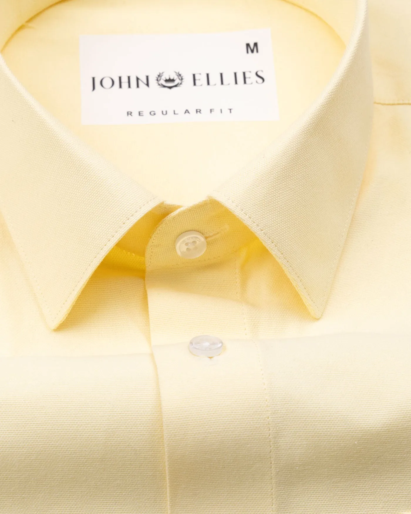 Renato Privilege Foes Yellow Plain Oxford Cotton Shirt