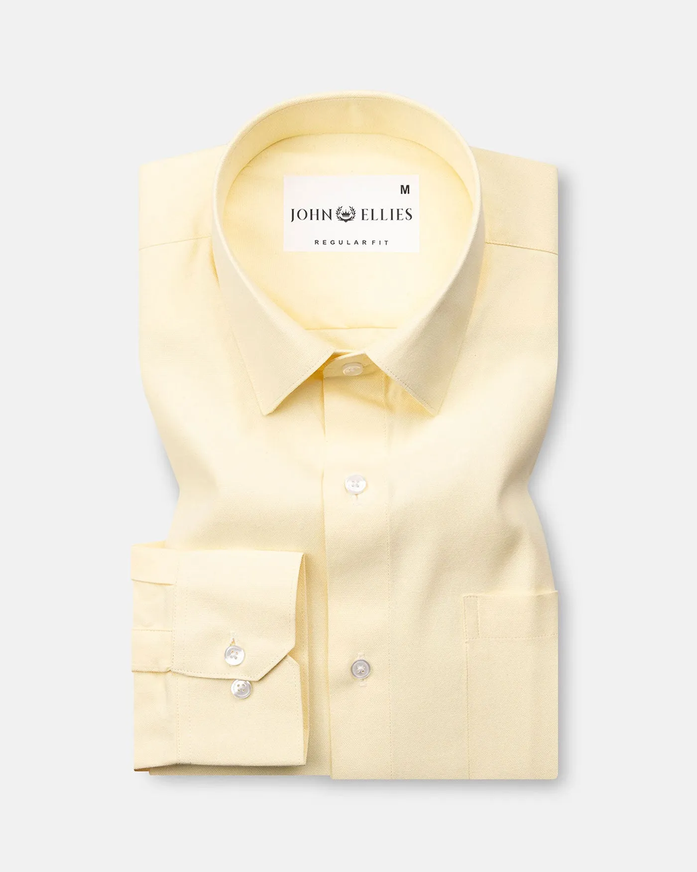 Renato Privilege Foes Yellow Plain Oxford Cotton Shirt